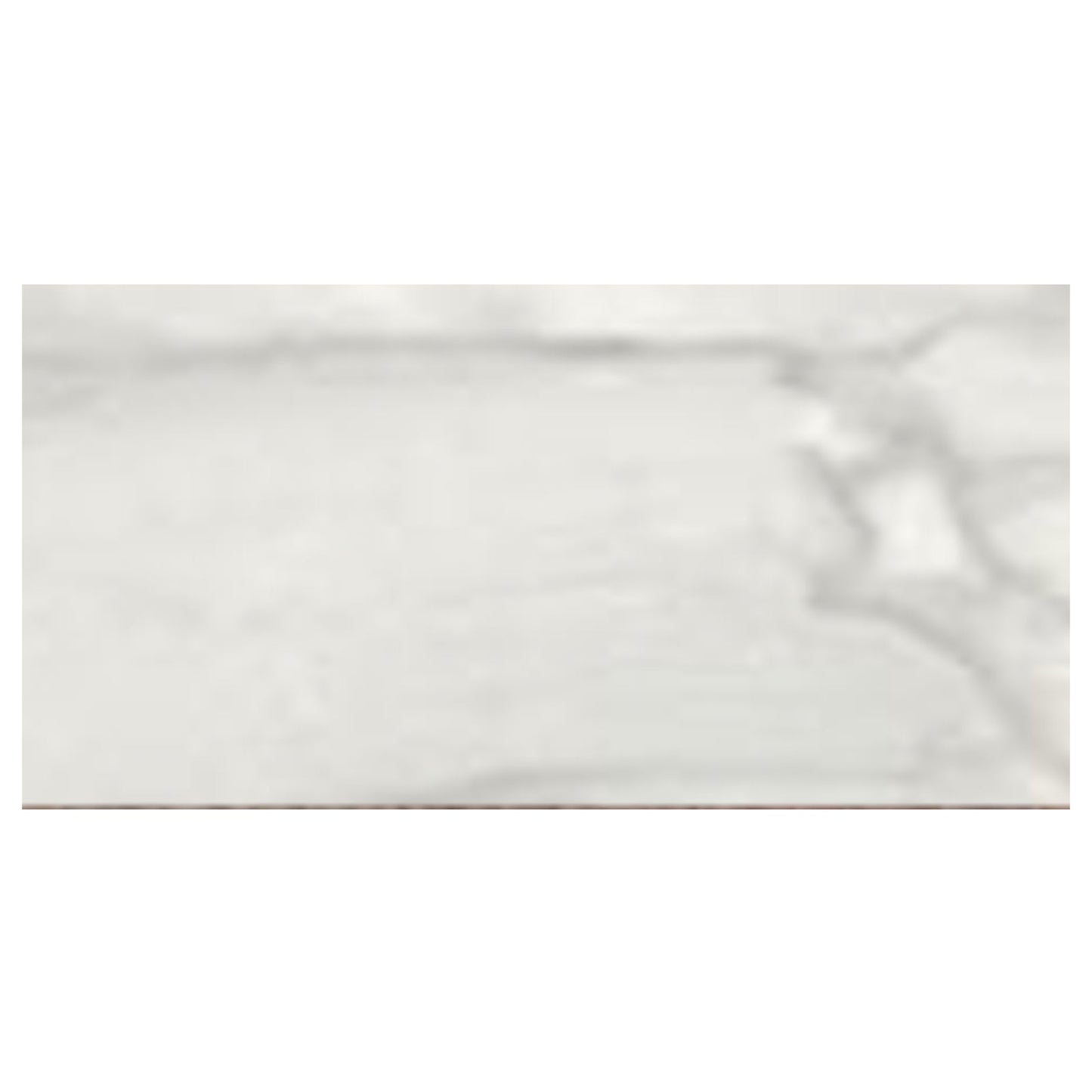 Happy Floors Bardiglio 3" x 12" Rectified Polished Porcelain Tile, Bianco, 3" x 12"