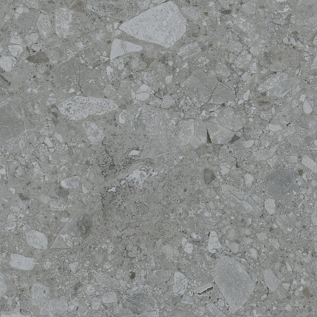 Emser Fixt Stone 32" x 32" Rectified Matte Porcelain Tile, Dark Gray, 31.38" x 31.38"