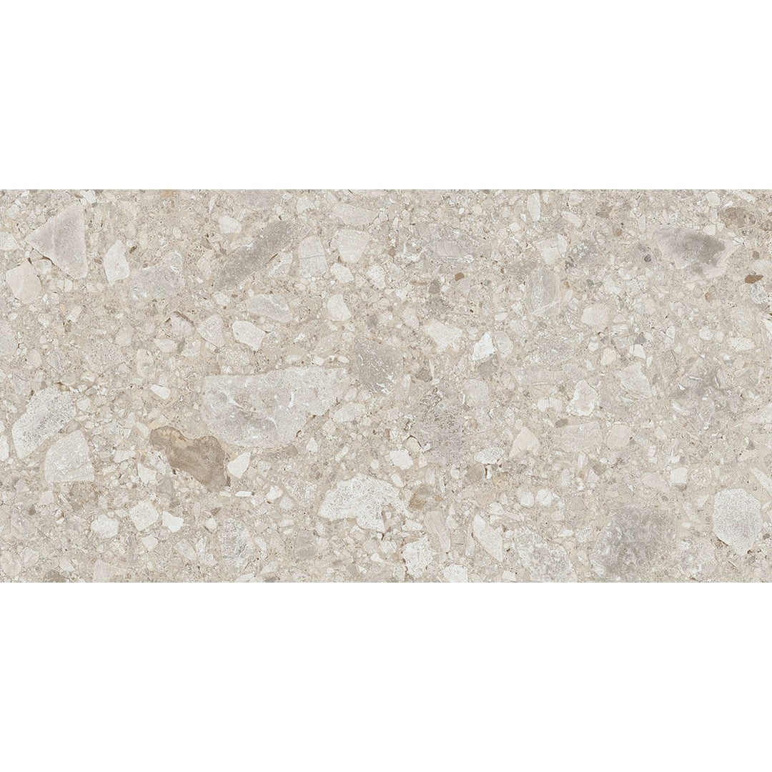 Emser Fixt Stone 12" x 24" Rectified Matte Porcelain Tile, Mink, 11.69" x 23.5"