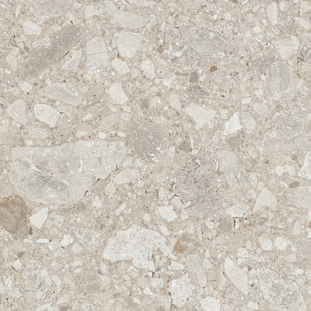 Emser Fixt Stone 32" x 32" Rectified Matte Porcelain Tile, Mink, 31.38" x 31.38"