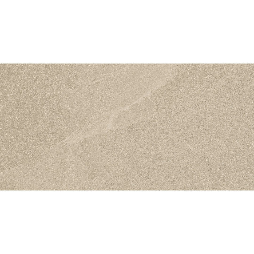 Daltile Calgary 12" x 24" Polished Porcelain Floor Tile, Fawn, 11.62" x 23.37"