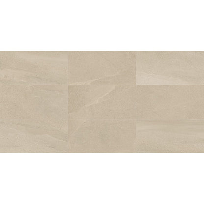 Daltile Calgary 24" x 48" Polished Porcelain Floor Tile, Fawn, 23.37" x 47.87"
