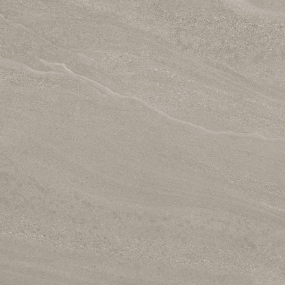 Daltile Calgary 24" x 24" Matte Porcelain Stepwise Floor Tile, Fog, 23.37" x 23.37"