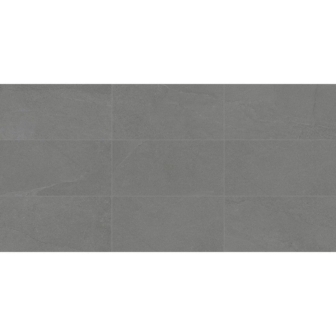 Daltile Calgary 24" x 48" Matte Porcelain Stepwise Floor Tile, Armor, 23.37" x 47.87"