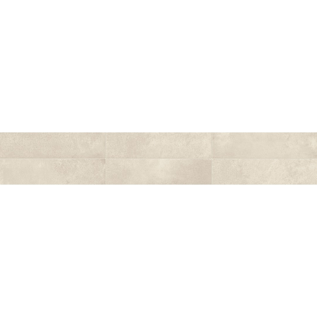 Daltile Chord 6" x 24" Rectified Matte Porcelain Floor Tile, Sonata White, 6" x 24"