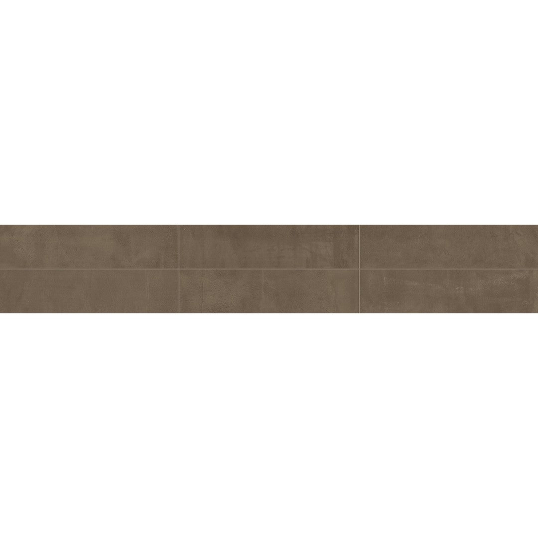 Daltile Chord 6" x 24" Rectified Matte Porcelain Floor Tile, Baritone Brown, 6" x 24"