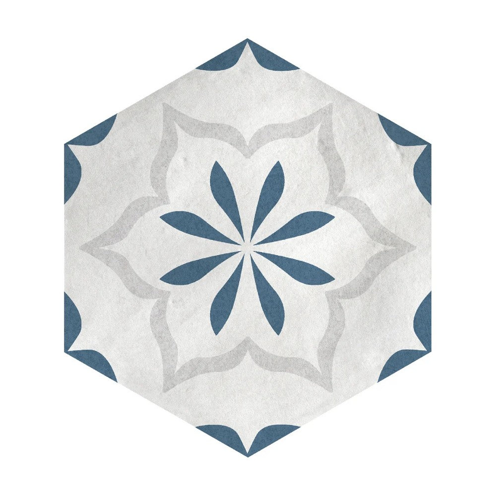 Lungarno Casablanca 5.5" x 6" Rectified Matte Porcelain Floor Deco Tile