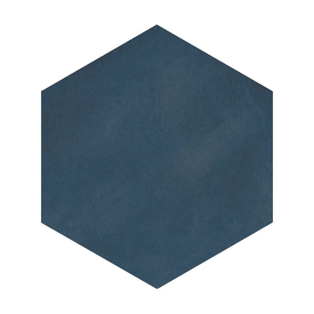 Lungarno Casablanca 5.5" x 6" Rectified Matte Porcelain Floor Tile, Ocean Blue, 5.51" x 6.34"