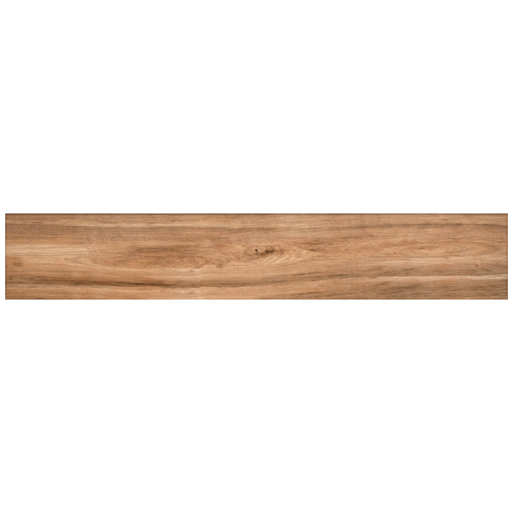 Happy Floors Cypress 9" x 48" Pressed Natural Porcelain Tile, Bronze, 9" x 48"