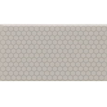 Daltile Keystones 12" x 21" Matte Porcelain 1" Hexagon Mosaic, Desert Gray, 12" x 21"