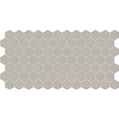 Daltile Keystones 12" x 24" Matte Porcelain 2" Hexagon Mosaic, Desert Gray, 12" x 24"