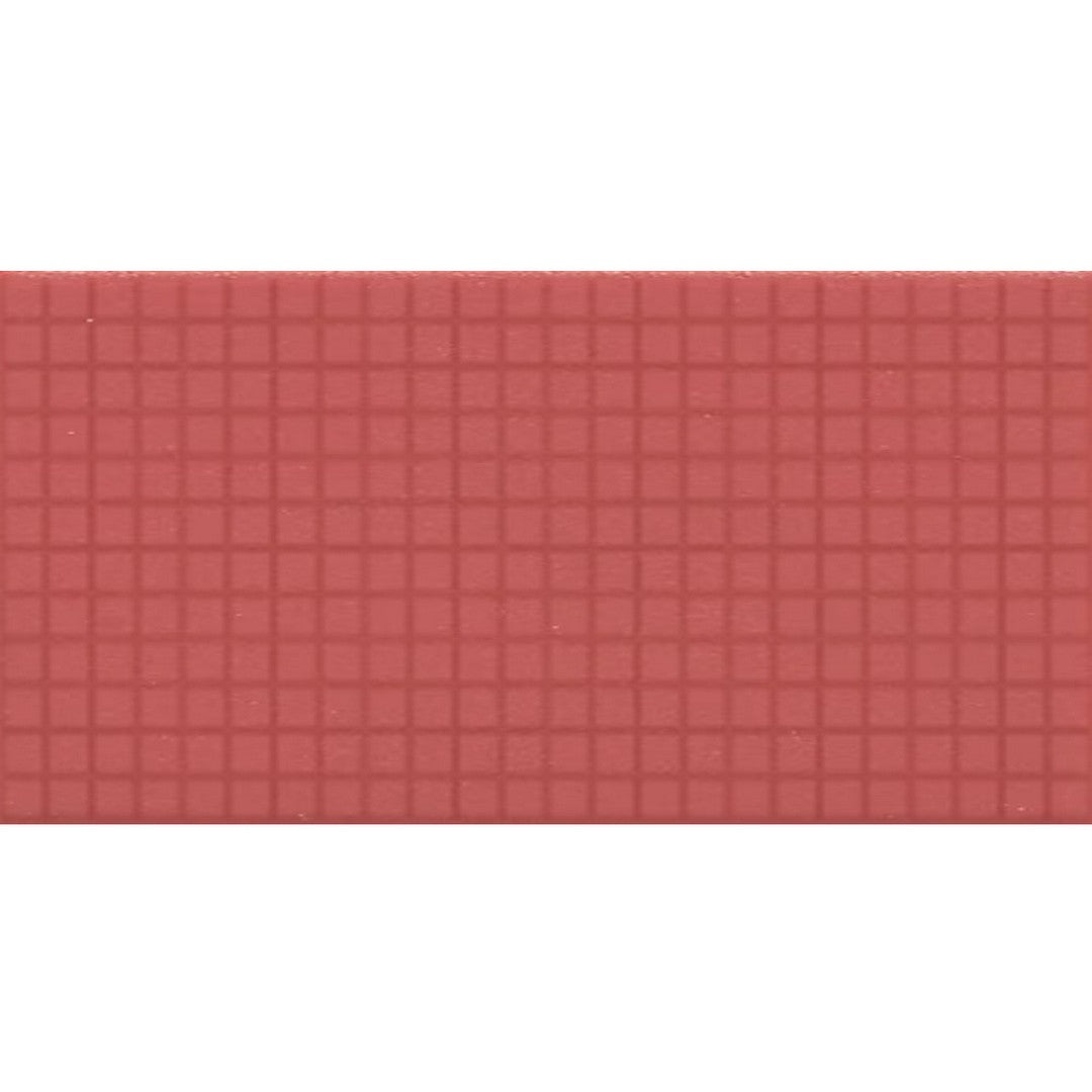 Daltile Keystones 12" x 24" Matte Porcelain 1" Straight Joint Mosaic, Red, 12" x 24"