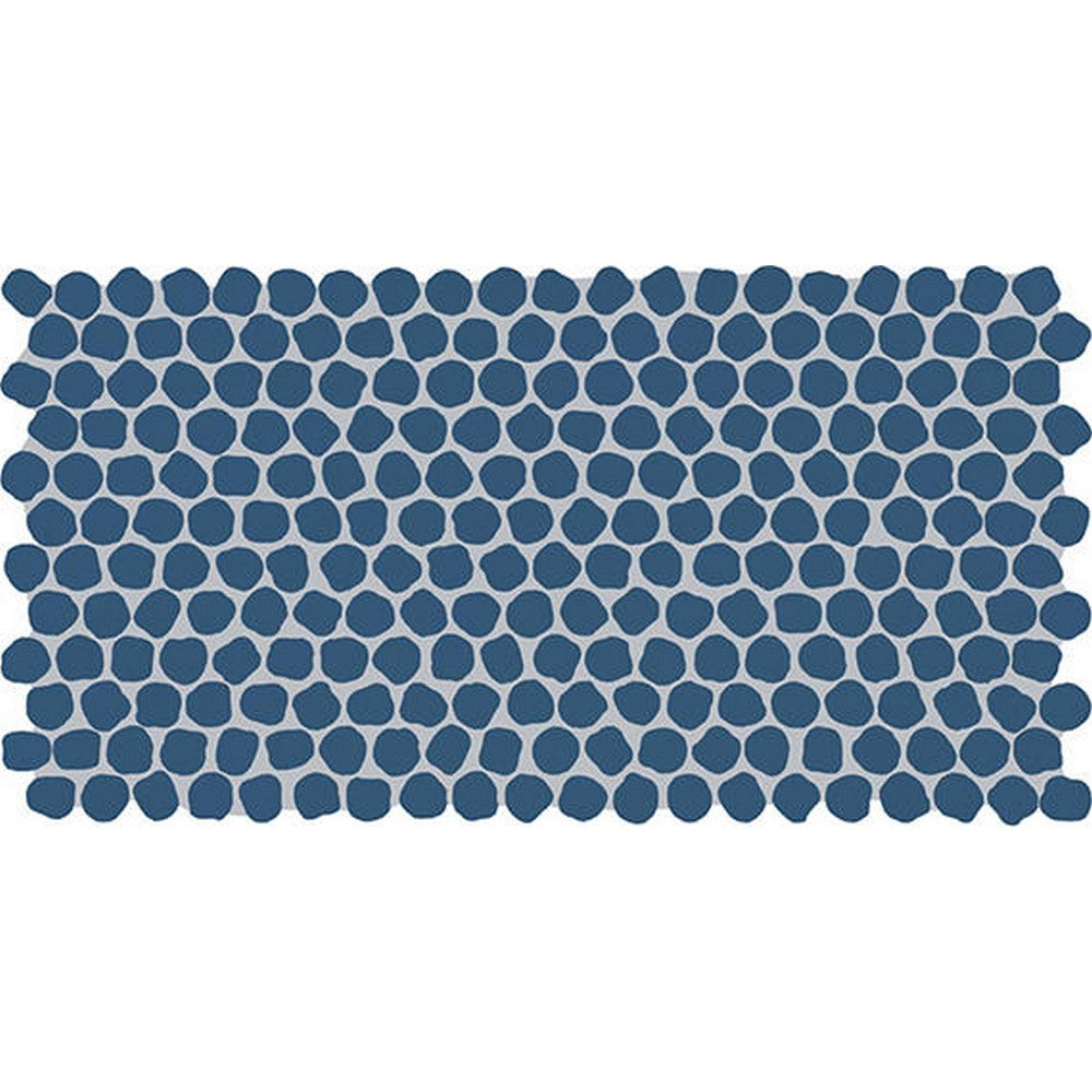 Daltile-Keystone-12-x-22-Matte-Porcelain-1-Organic-Penny-Mosaic-Ocean-Blue