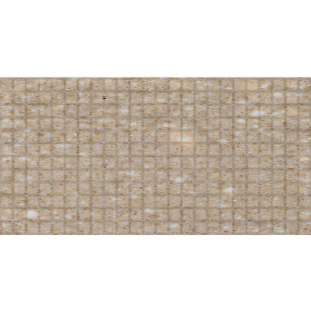 Daltile Keystones 12" x 24" Matte Porcelain 1" Straight Joint Mosaic, Mottled Medium Brown, 12" x 24"