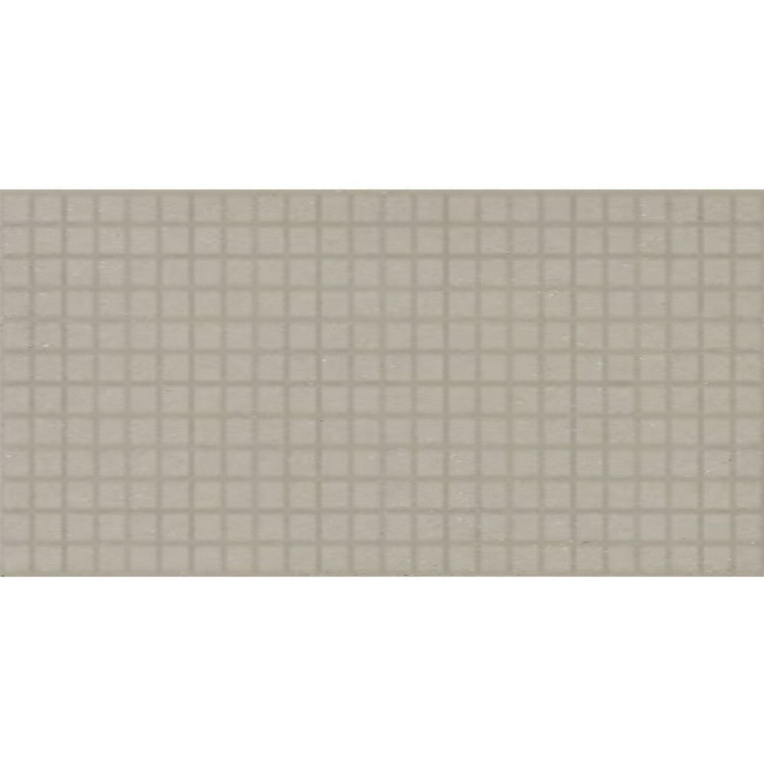 Daltile Keystones 12" x 24" Matte Porcelain 1" Straight Joint Mosaic, Architect Gray, 12" x 24"