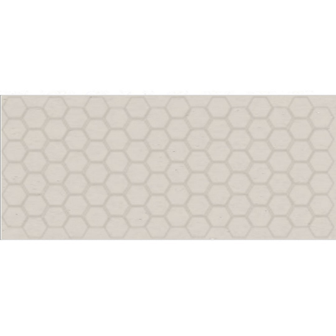 Daltile Keystones 12" x 24" Matte Porcelain 2" Hexagon Mosaic, Moonshine, 12" x 24"
