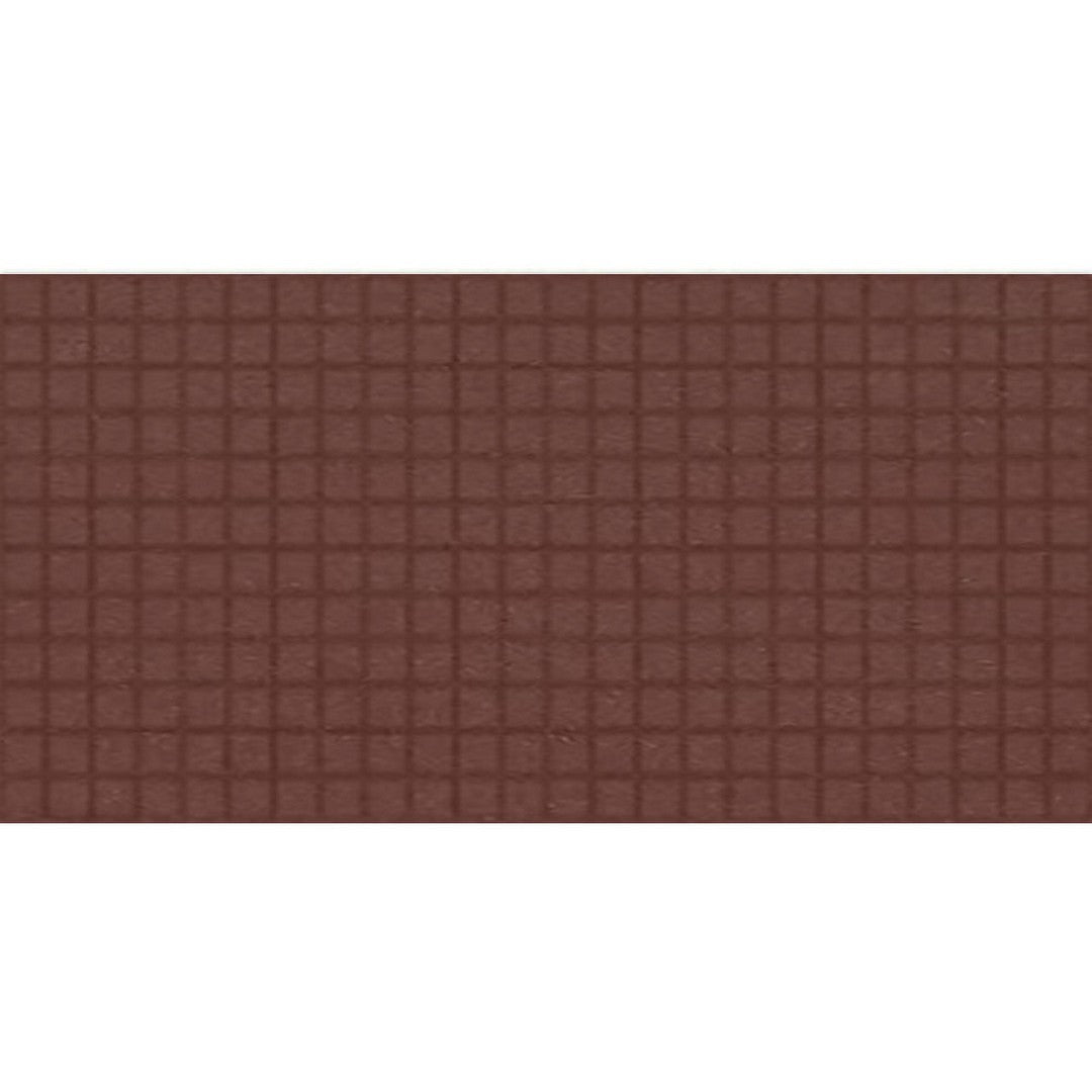 Daltile Keystones 12" x 24" Matte Porcelain 1" Straight Joint Mosaic, Brownberry, 12" x 24"