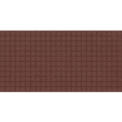Daltile Keystones 12" x 24" Matte Porcelain 1" Straight Joint Mosaic, Brownberry, 12" x 24"