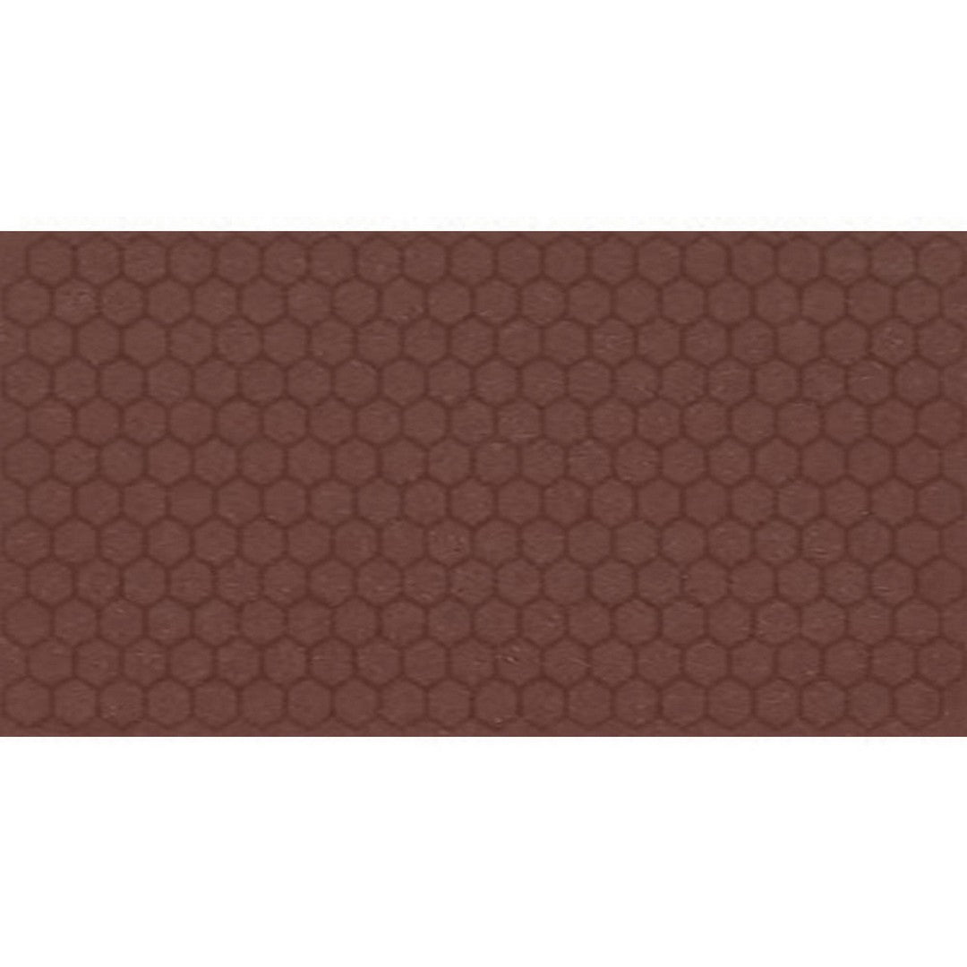 Daltile Keystones 12" x 21" Matte Porcelain 1" Hexagon Mosaic, Brownberry, 12" x 21"