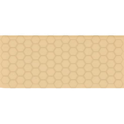 Daltile-Keystones-12-x-24-Matte-Porcelain-2-Hexagon-Mosaic-Luminary-Gold