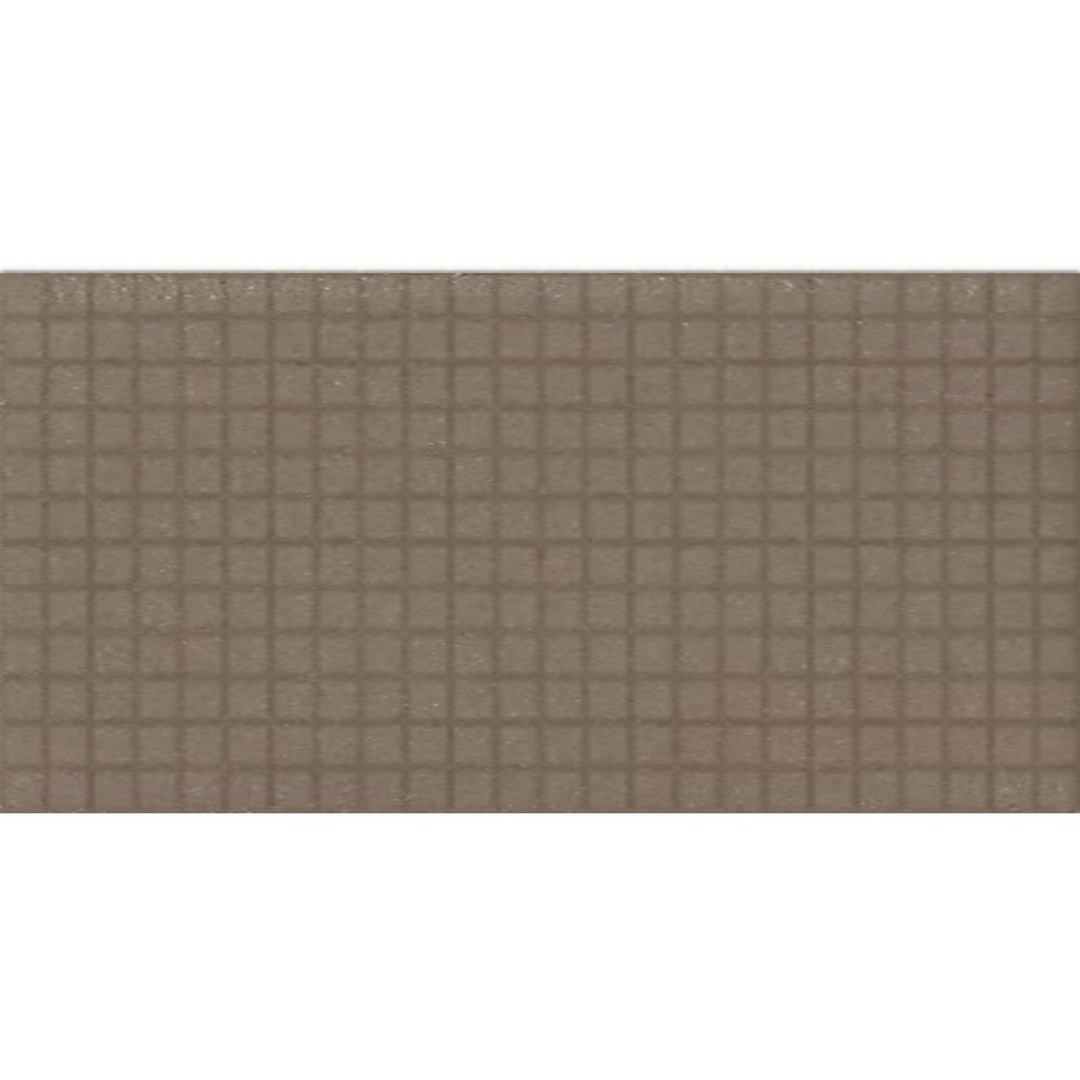 Daltile Keystones 12" x 24" Matte Porcelain 1" Straight Joint Mosaic, Artisan Brown, 12" x 24"