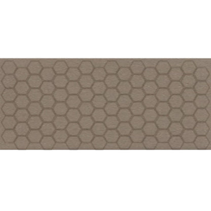 Daltile Keystones 12" x 24" Matte Porcelain 2" Hexagon Mosaic, Artisan Brown, 12" x 24"