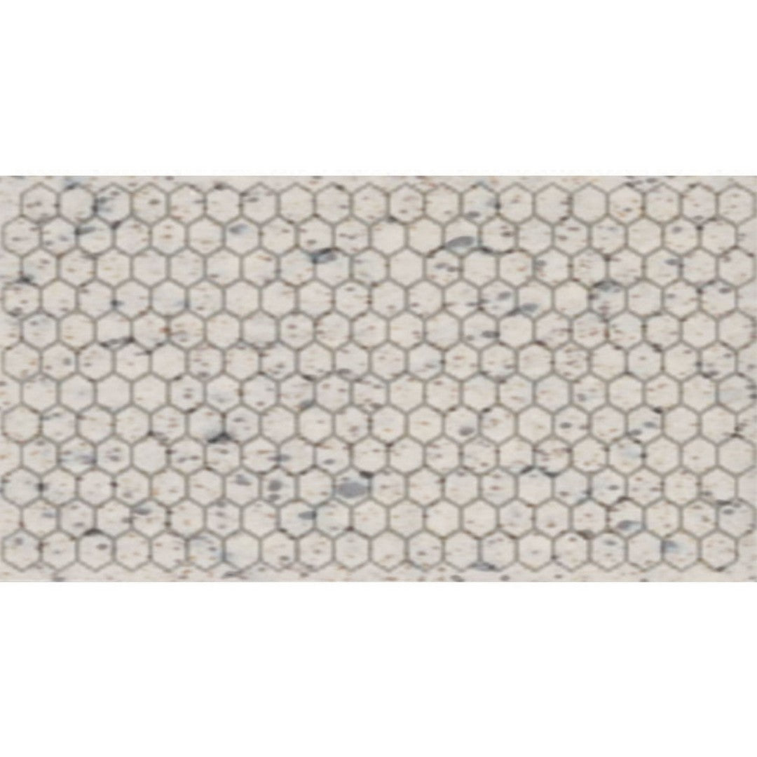 Daltile Keystones 12" x 21" Matte Porcelain 1" Hexagon Mosaic, Buffstone Range, 12" x 21"