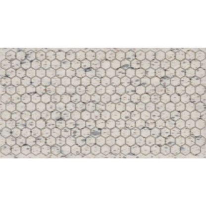 Daltile Keystones 12" x 21" Matte Porcelain 1" Hexagon Mosaic, Buffstone Range, 12" x 21"