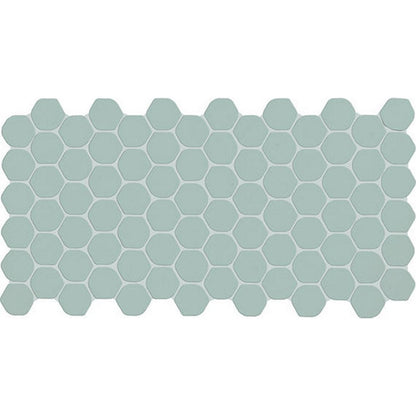 Daltile Keystone 12" x 24" Matte Porcelain 1" Organic Penny Mosaic, Spa, 12" x 24"