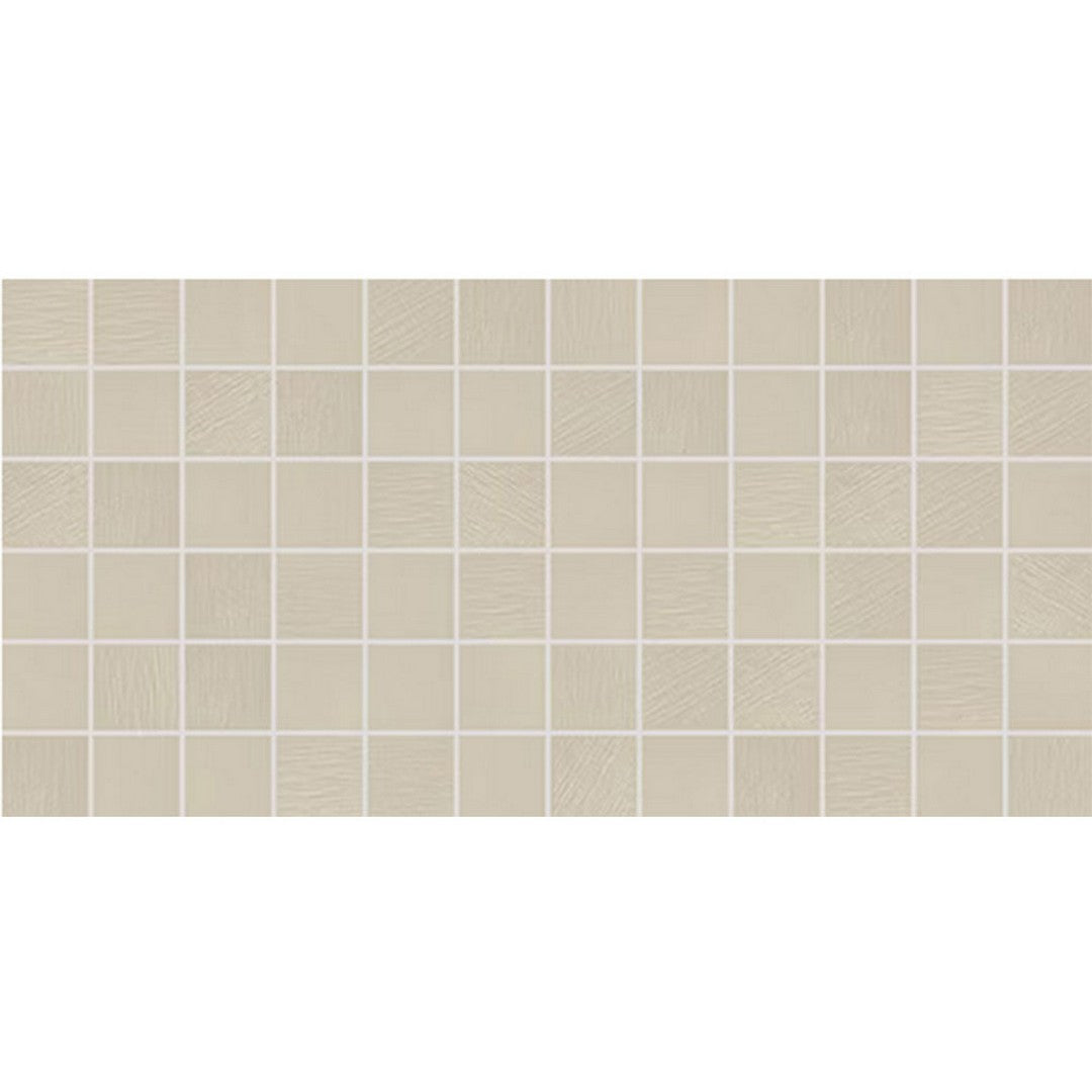 Daltile Keystones 12" x 24" Textured Porcelain 2" Straight Joint Mosaic, Urban Putty, 12" x 24"