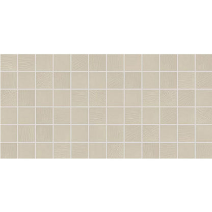 Daltile Keystones 12" x 24" Textured Porcelain 2" Straight Joint Mosaic, Urban Putty, 12" x 24"