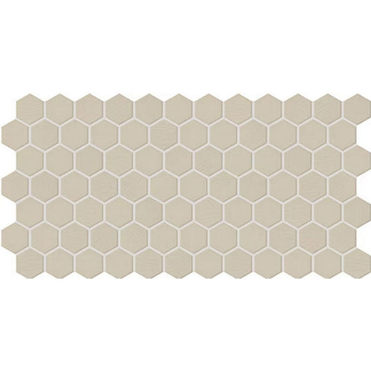Daltile-Keystones-12-x-24-Textured-Porcelain-2-Hexagon-Mosaic-Urban-Putty