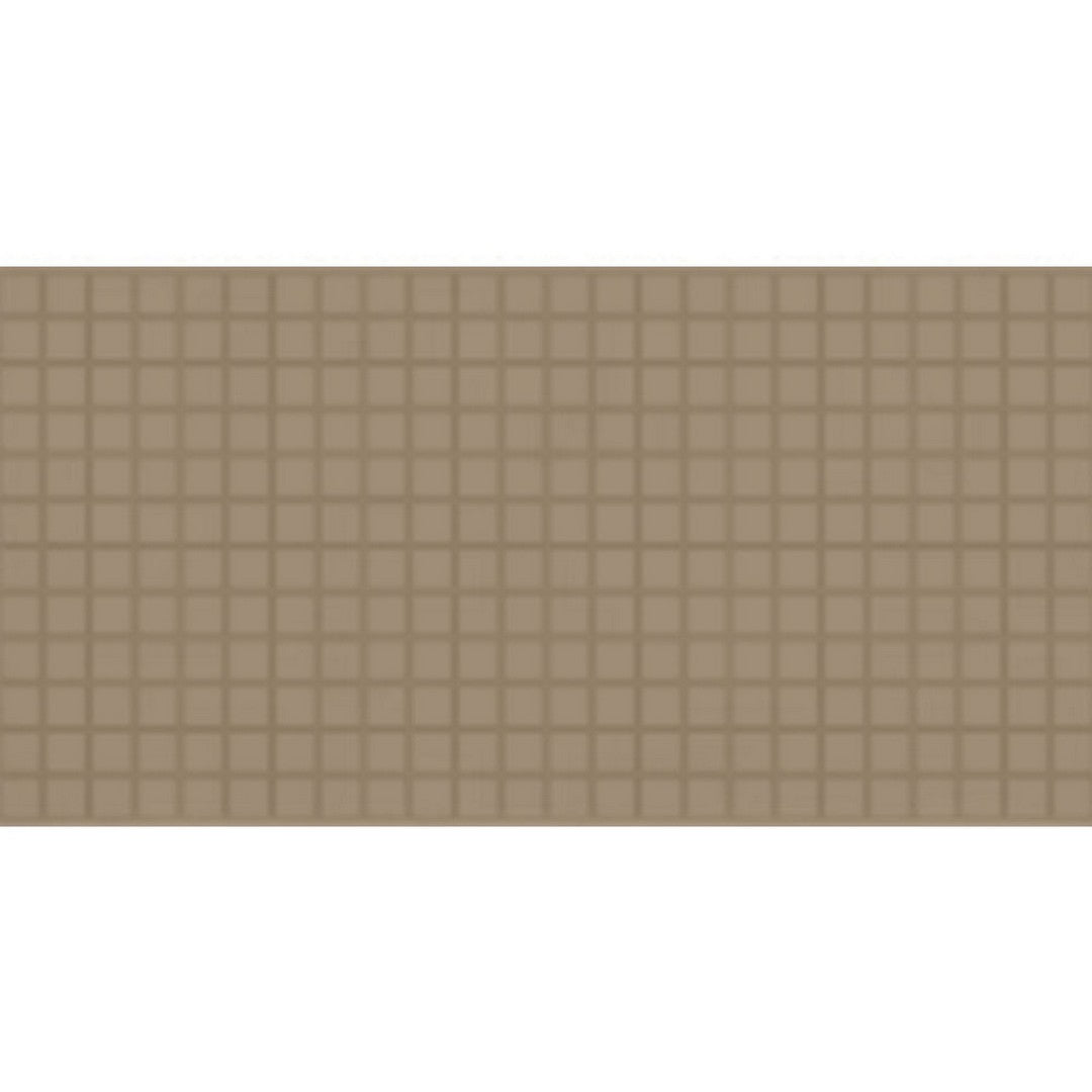Daltile Keystones 12" x 24" Matte Porcelain 1" Straight Joint Mosaic, Elemental Tan, 12" x 24"