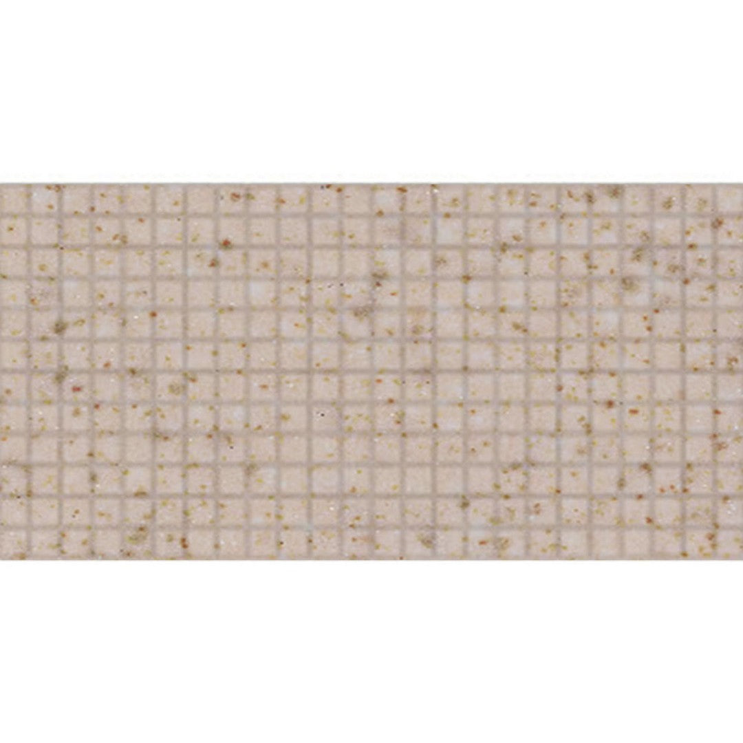 Daltile Keystones 12" x 24" Matte Porcelain 1" Straight Joint Mosaic, Elemental Tan Speckle, 12" x 24"