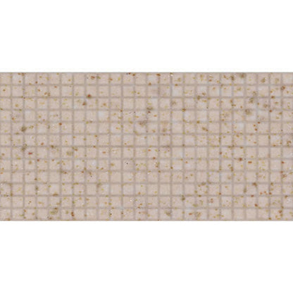 Daltile Keystones 12" x 24" Matte Porcelain 1" Straight Joint Mosaic, Elemental Tan Speckle, 12" x 24"