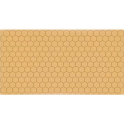 Daltile Keystones 12" x 21" Matte Porcelain 1" Hexagon Mosaic, Mustard, 12" x 21"