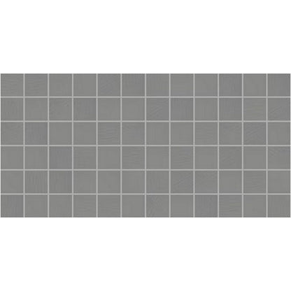 Daltile Keystones 12" x 24" Textured Porcelain 2" Straight Joint Mosaic, Suede Gray, 12" x 24"
