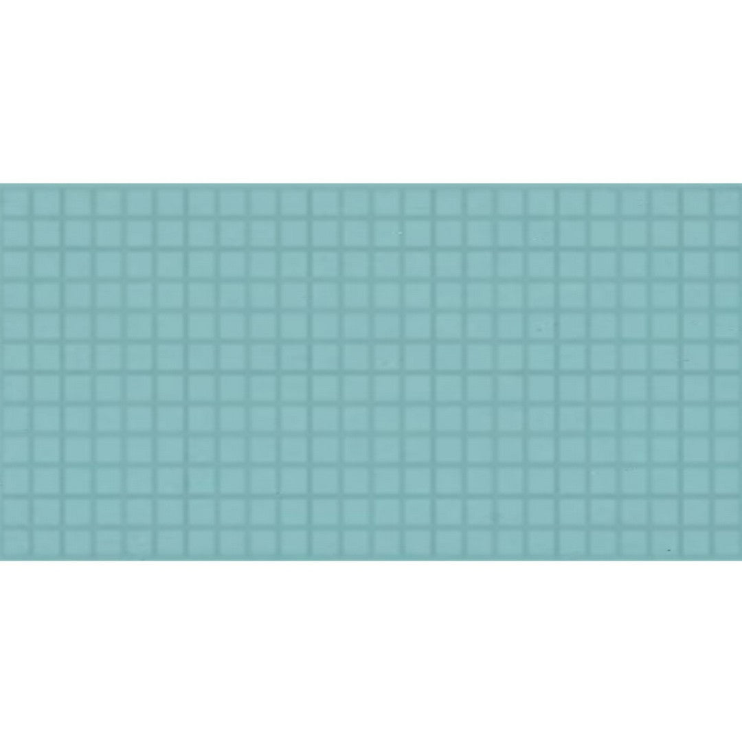Daltile Keystones 12" x 24" Matte Porcelain 1" Straight Joint Mosaic, Aqua Glow, 12" x 24"