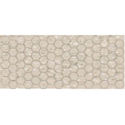 Daltile-Keystones-12-x-24-Matte-Porcelain-2-Hexagon-Mosaic-Urban-Putty-Speckle