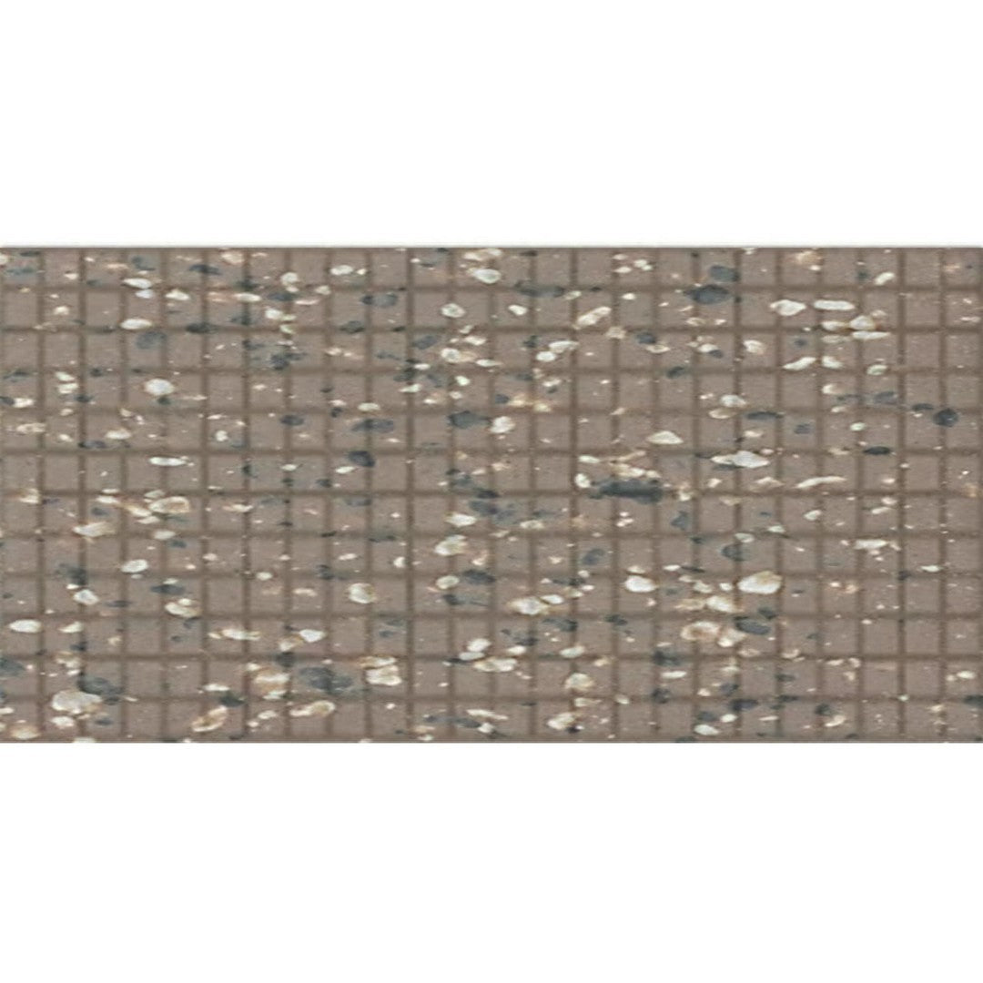Daltile Keystones 12" x 24" Matte Porcelain 1" Straight Joint Mosaic, Artisan Brown Speckle, 12" x 24"