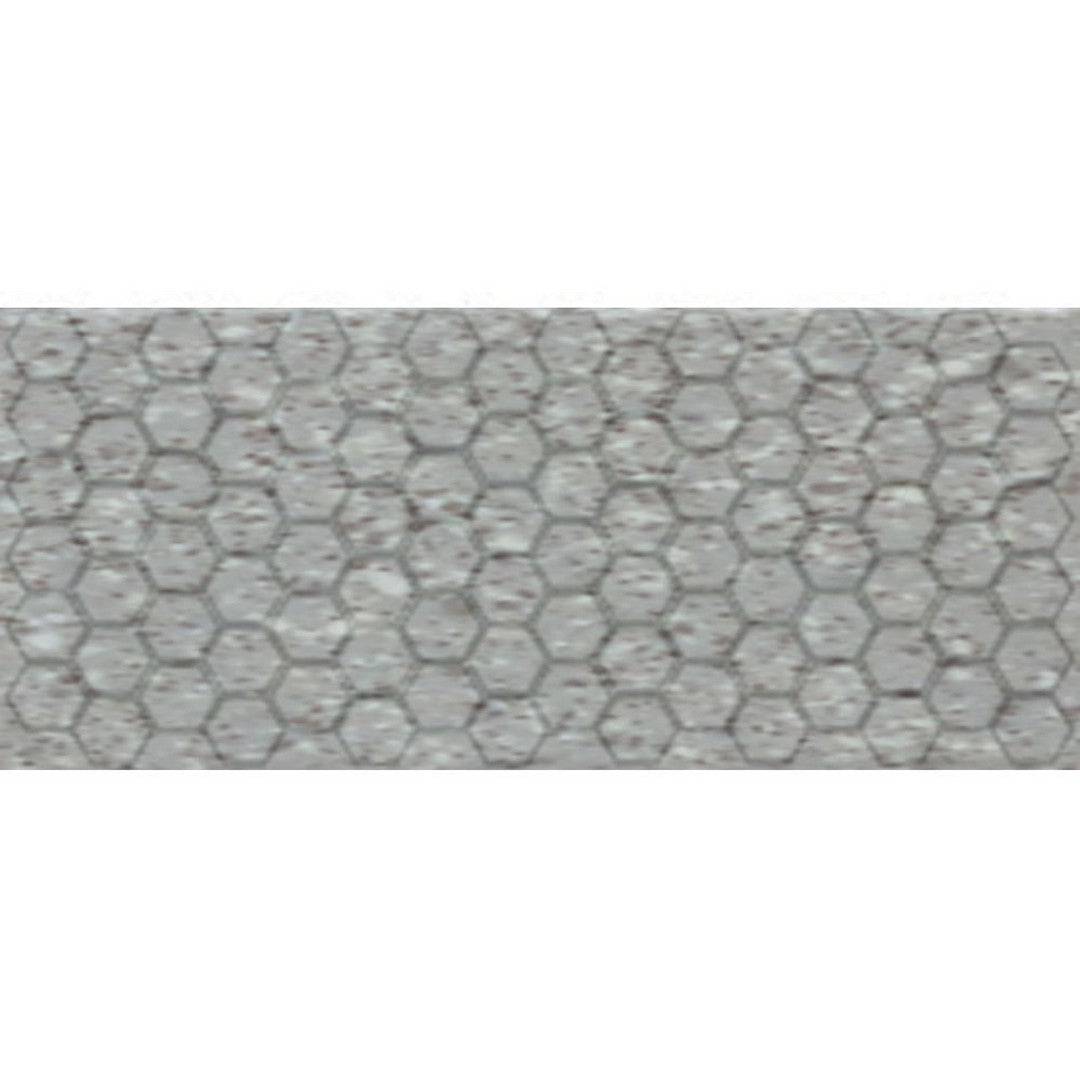 Daltile Keystones 12" x 24" Matte Porcelain 2" Hexagon Mosaic, Suede Gray Speckle, 12" x 24"