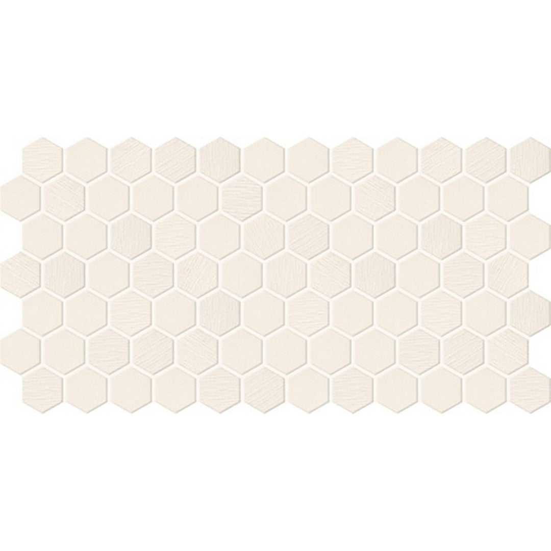 Daltile Keystones 12" x 21" Matte Porcelain 1" Hexagon Mosaic, Biscuit, 12" x 21"