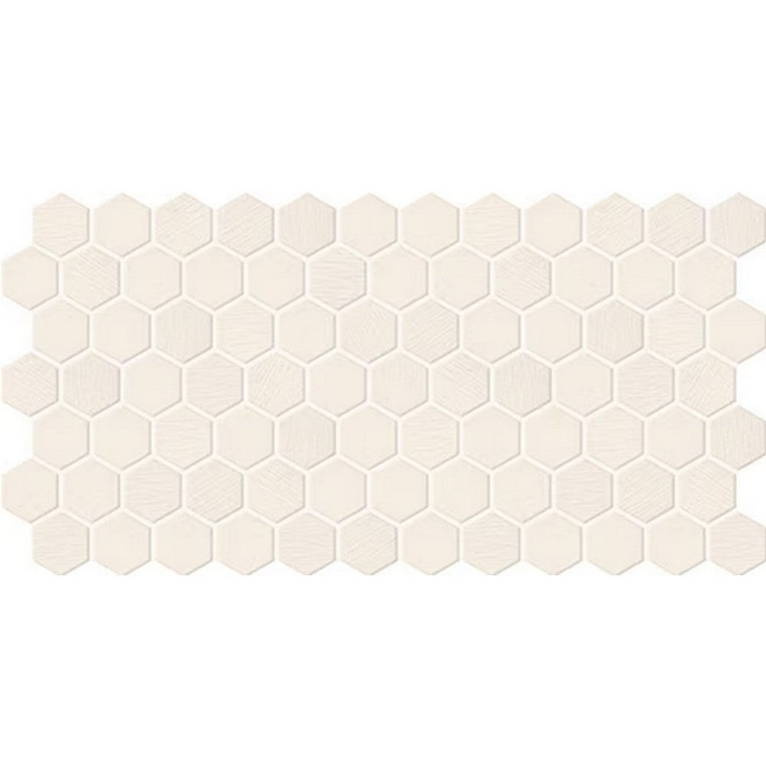 Daltile Keystones 12" x 24" Matte Porcelain 2" Hexagon Mosaic, Biscuit, 12" x 24"