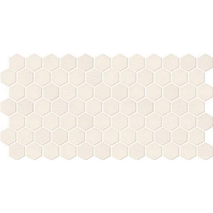 Daltile Keystones 12" x 24" Matte Porcelain 2" Hexagon Mosaic, Biscuit, 12" x 24"