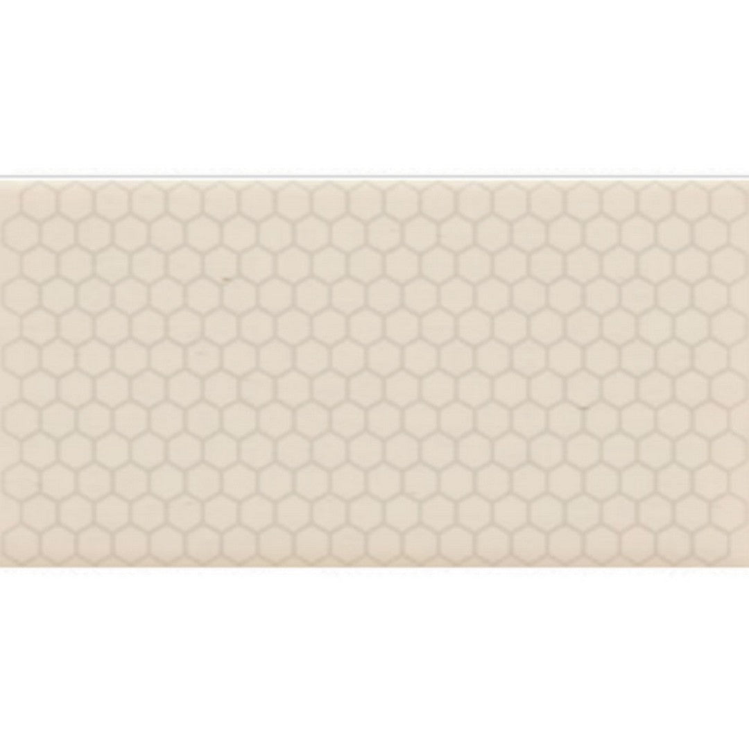 Daltile Keystones 12" x 21" Matte Porcelain 1" Hexagon Mosaic, Almond, 12" x 21"