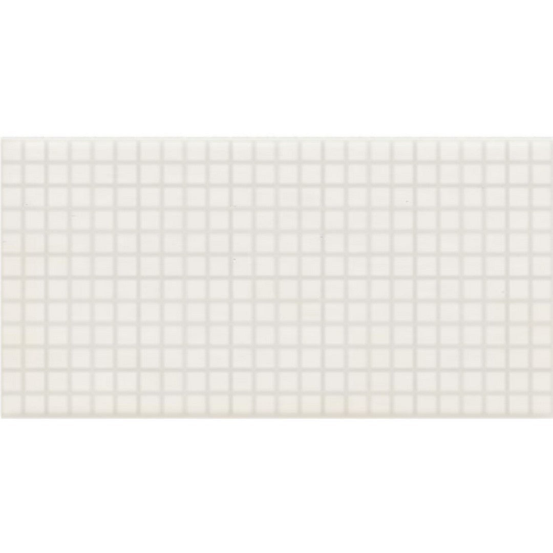 Daltile Keystones 12" x 24" Matte Porcelain 1" Straight Joint Mosaic, Arctic White, 12" x 24"