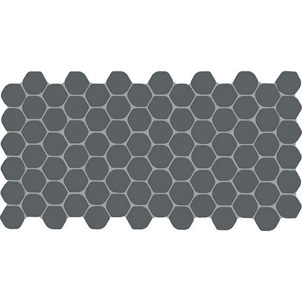 Daltile Keystone 12" x 24" Matte Porcelain 1" Organic Penny Mosaic, Castlerock, 12" x 24"