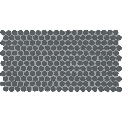 Daltile Keystone 12" x 22" Matte Porcelain 1" Organic Penny Mosaic, Castlerock, 12" x 22"