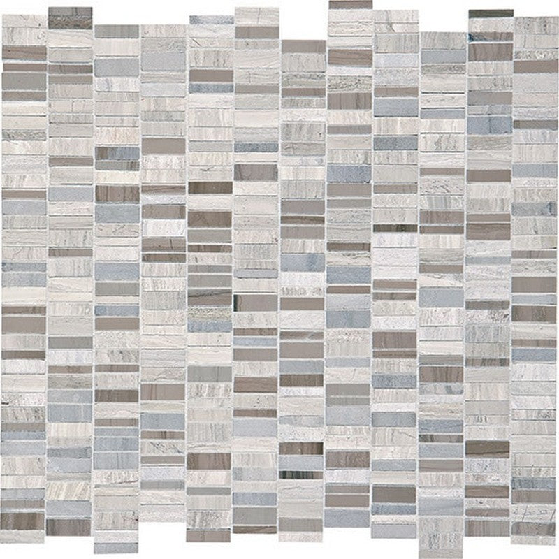 Daltile-Decorative-Accents-12-x-12-Mix-Natural-Stone-1-Random-Linear-Mosaic-Chenille-White-|-Silver-Screen