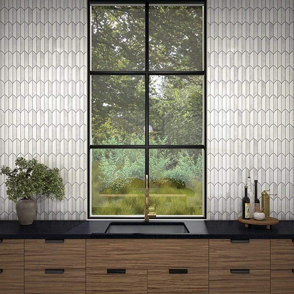 Daltile-Eclessia-Marble-13-x-14-Polished-Natural-stone-Feather-Mosaic-Cristallo-Blend